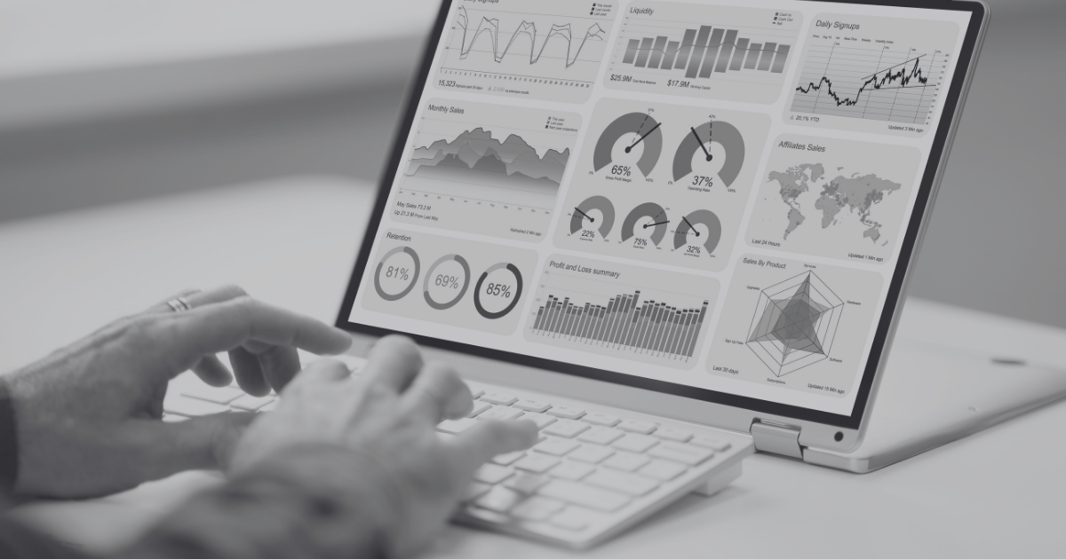 Marketing analytics dashboard used to monitor B2B PPC campaign performance and conversion optimization